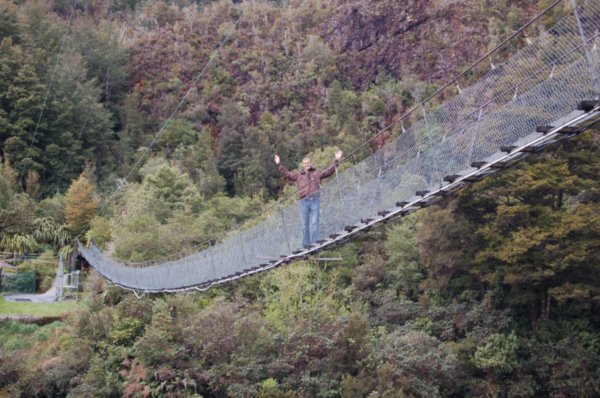 The longest swing bridge in New Zealand
