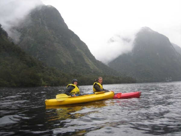 Kayaking in the Doubtful sounds