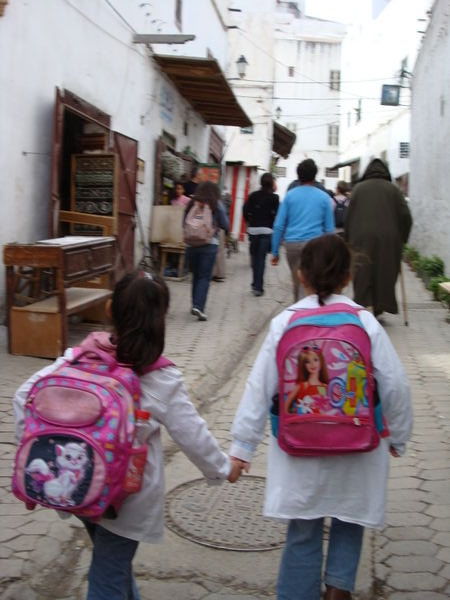 Moroccan girls strolling