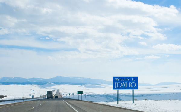 Crossing into Idaho