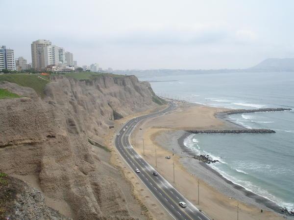 Coast line of Lima