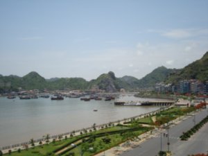 View from our hotel in Cat Ba island