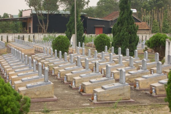 Savaşta ölen askerlere ait mezarlar