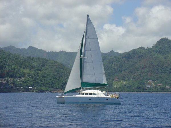 S/V Bluewater Cat sailing in Grenada