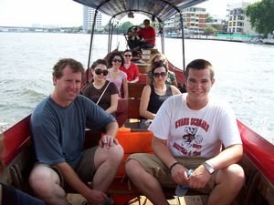 My group on the canal in Bangkok