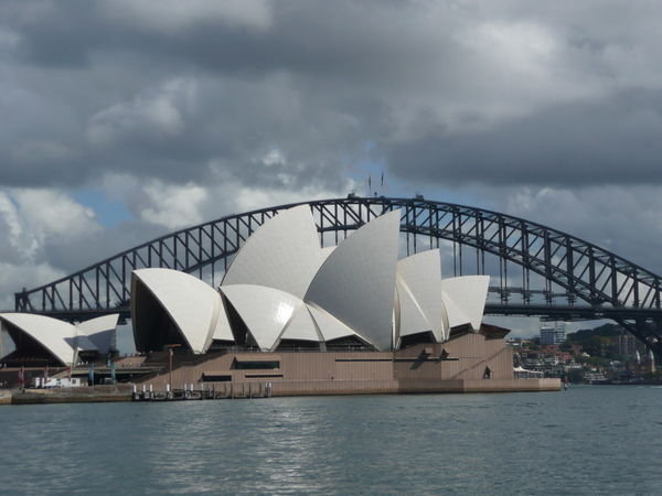 Opera House and Bridge from boat