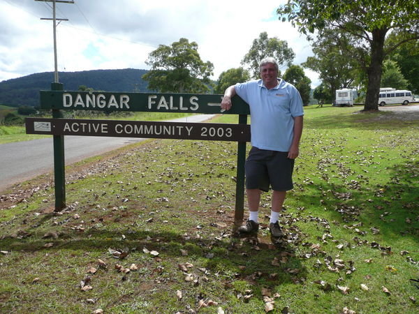 Chris in "the shirt"  Dangar Falls