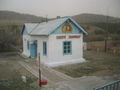 Rural Mongolian railway station