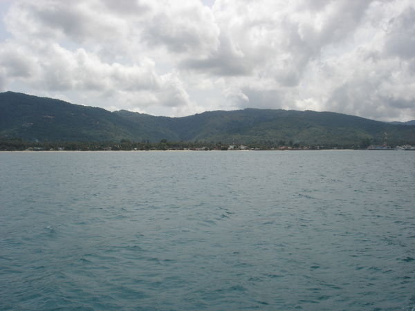 View from the boat in the Gulf of Thailand