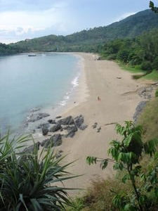 Hilltop view of Ko Lanta beach
