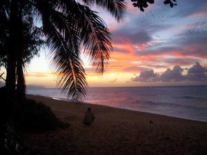 Hawaii - Sunset at Banzai Pipeline