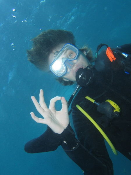 Tyler diving...