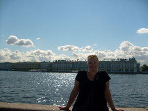 Me with the Hermitage museum in the back ground