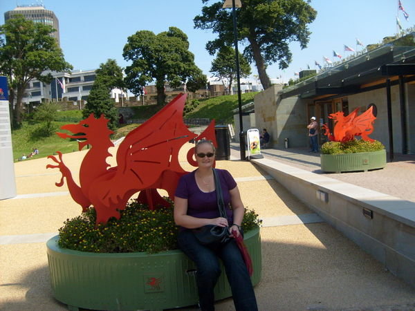 me and a Welsh Dragon