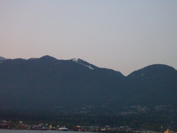 Grouse Mountain at twi light
