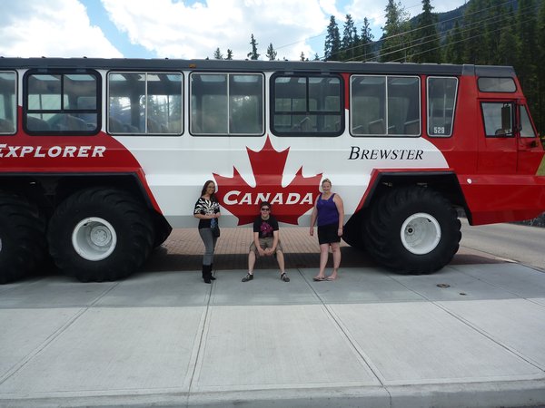Meagan, Troy & me with the glacier bus