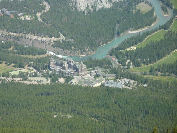View from Mountain Summit of Banff