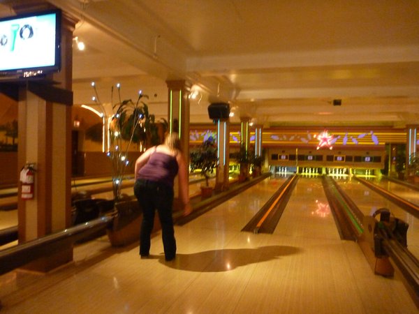 Me playing 5 pin bowling