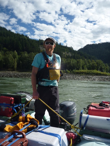 Rusty, my rafting guide for the Nahatlach and Fraser Rivers