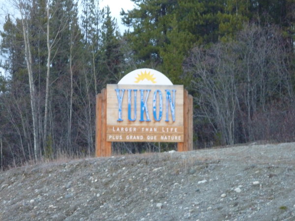 Entering Yukon, Canada