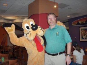Pluto and Goofy