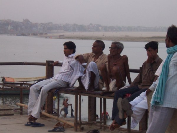 Chilling by the Ganga