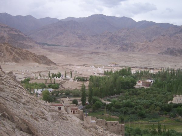 View of a village near Leh