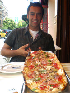 Huge pizza in Greenwich Village