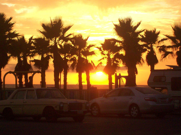 sunset at Venice Beach