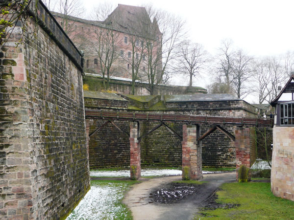 The bridge into the old city of Nuremberg