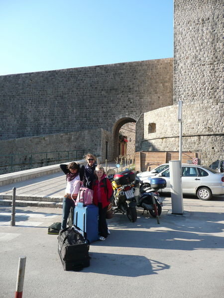 Drop off, city gates, Dubrovnik