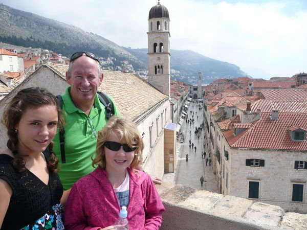 Dubrovnik Main Square from the city wall