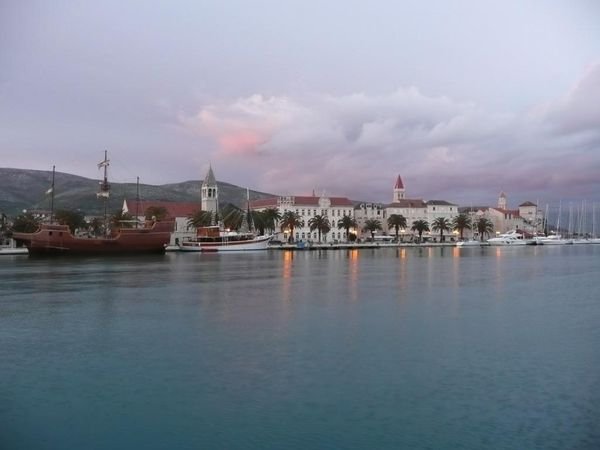 Trogir Harbour by the setting sun