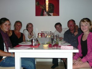 First dinner with Patrick and Loes