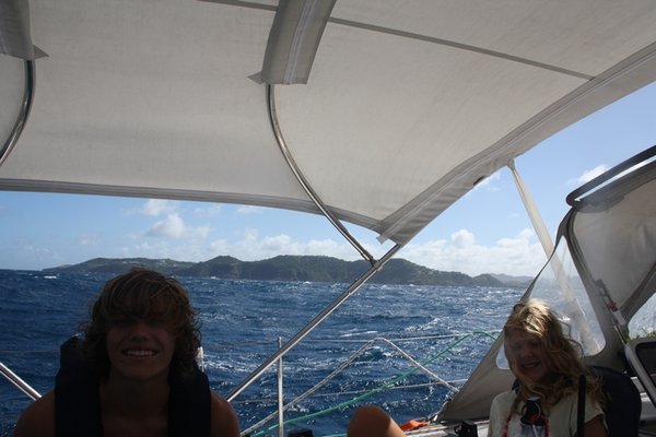 just rounding the north of St Lucia