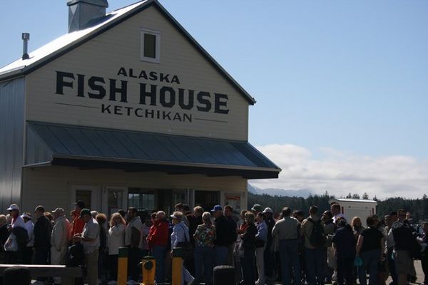 In Line At The Fish House (Ketchikan)