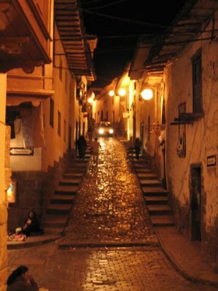 Streets of Cuzco at Night