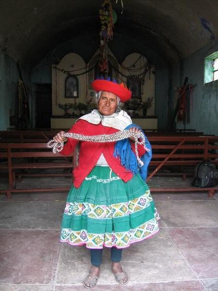 Peruvian Woman Selling Her Wares