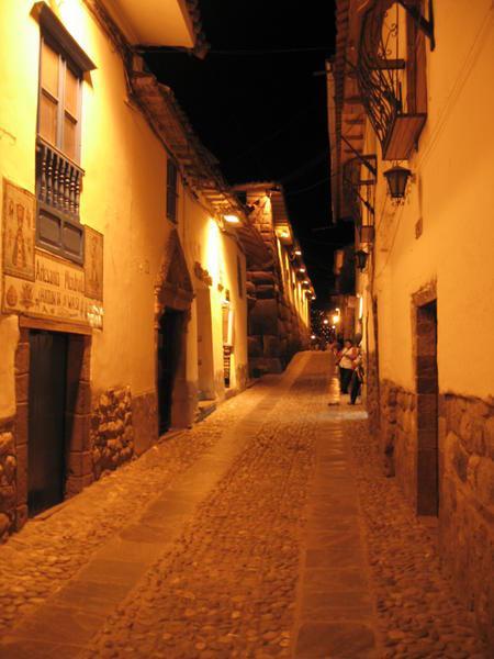 Cuzco Street at Night
