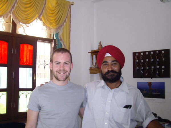 Mike & Mr. Singh our Guide