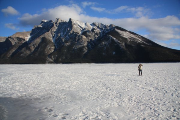 Victoria on Frozen Lake