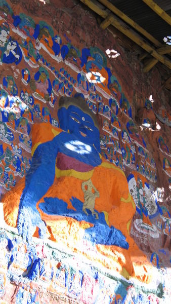 Medicine Buddha wall