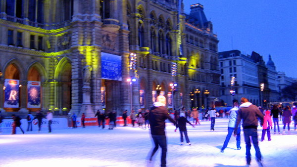 Ice Skating at Rathaus