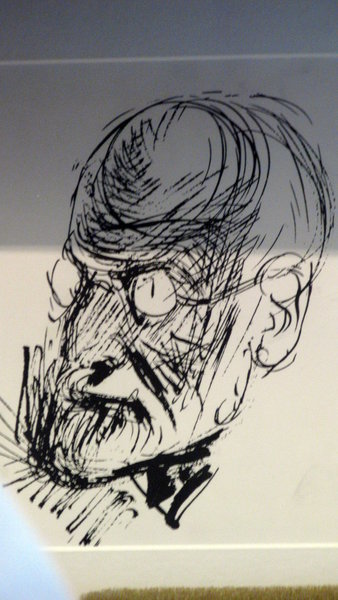 Sketch of Sigmund Freud by Salvador Dali