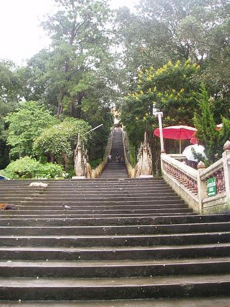 The stairs to the temple
