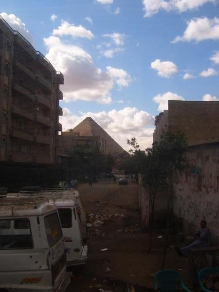 Pyramid's through Cairo