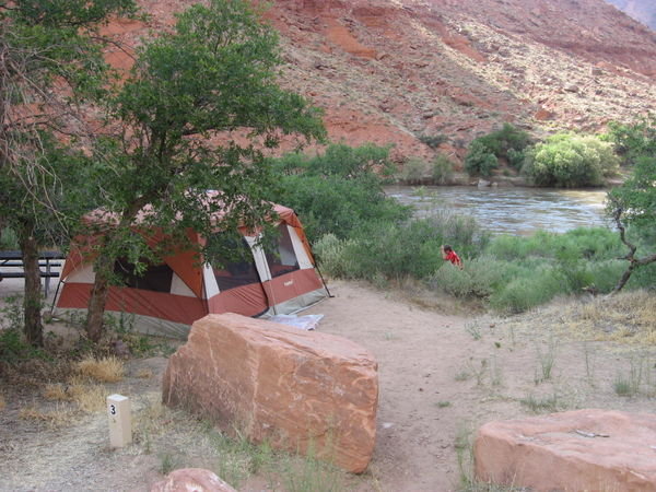 Campsite by Colorado River near Moab