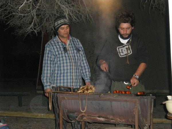 Jorge & Marco doing the BBQ