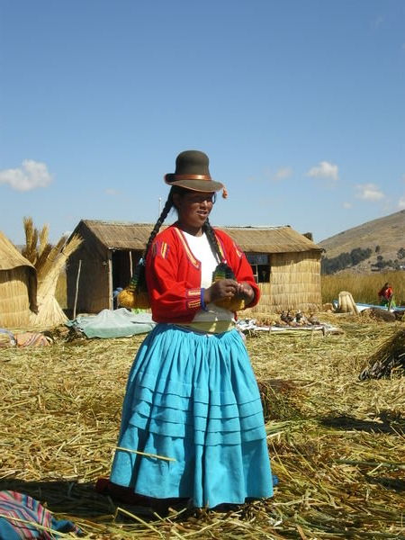 A typical Peruvian lady