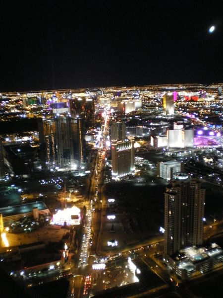 View of the strip from the top of the Stratosphere